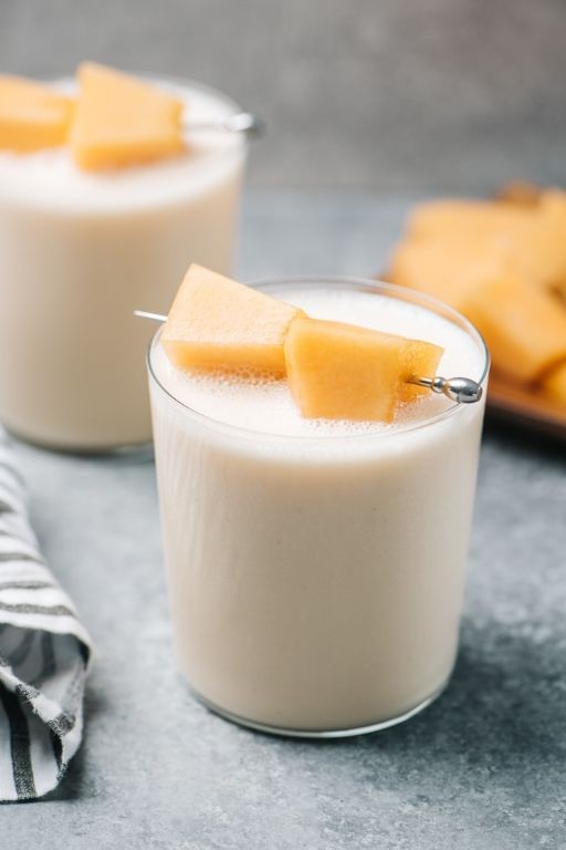 Cantaloupe Smoothie with Greek Yogurt