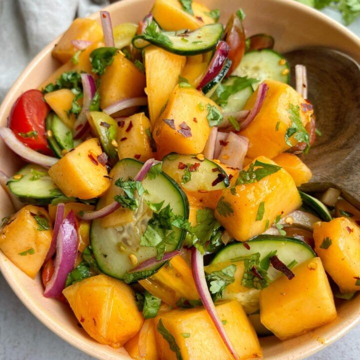 Cantaloupe and Cucumber Salad