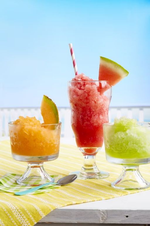 Cantaloupe and Ginger Shaved Ice