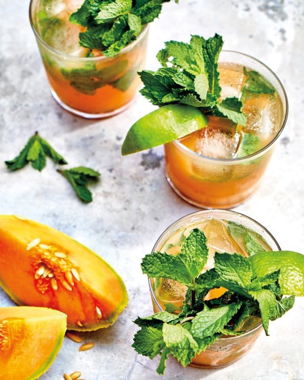 Cantaloupe and Mint Mojito