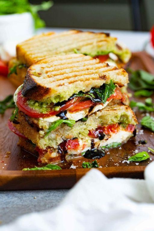 Caprese Panini with Balsamic Glaze