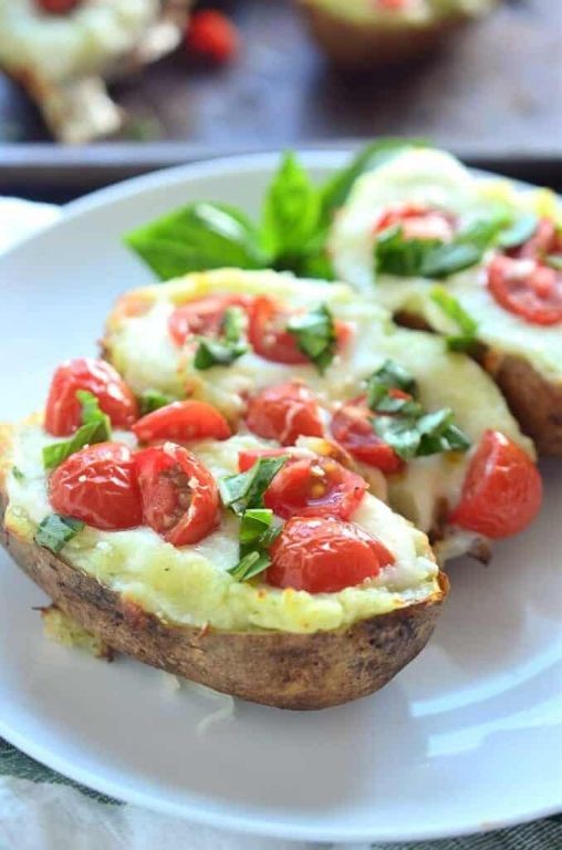 Caprese Stuffed Potatoes
