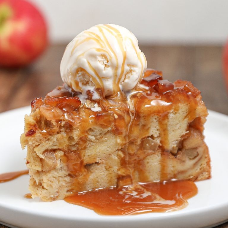 Caramel Apple Bread Pudding