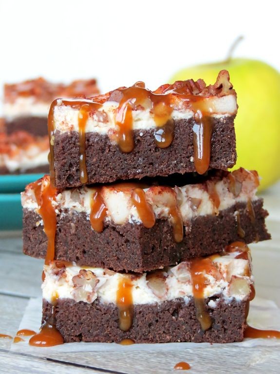 Caramel Apple Fudge Brownies