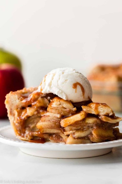 Caramel Apple Pie with Cinnamon Crust