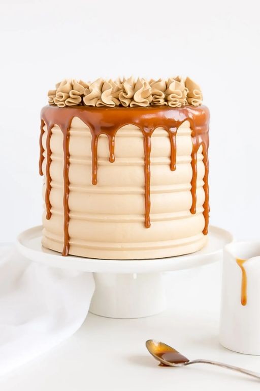 Caramel Princess Cake with Salted Caramel Drizzle