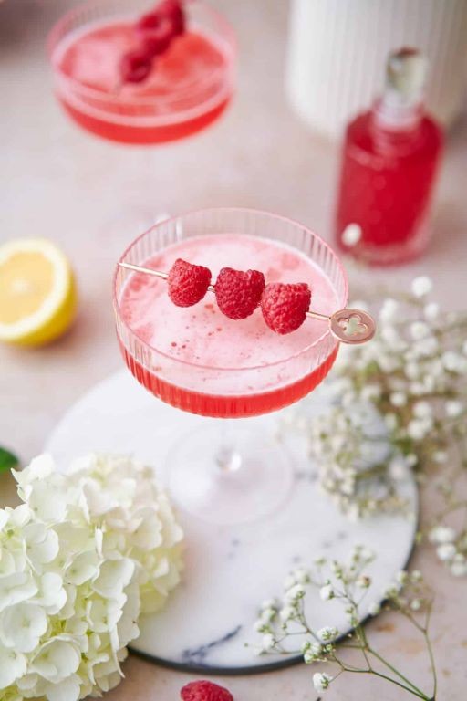 Caramel Raspberry Martini with a Buttery Finish