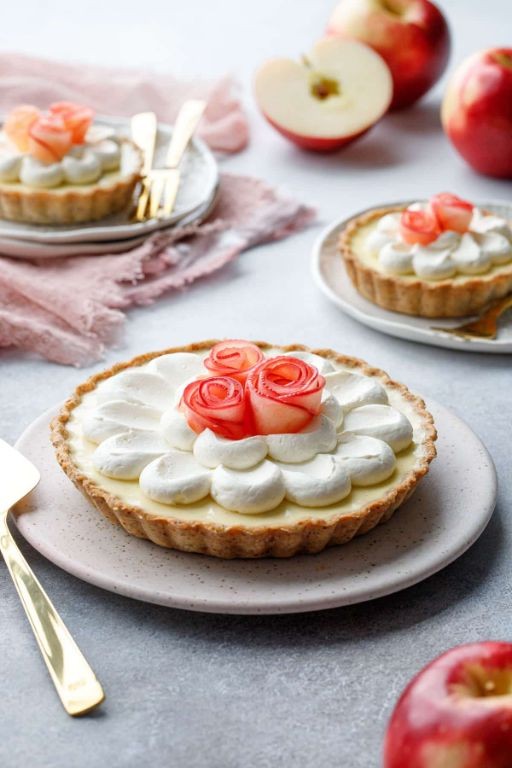 Caramelized Green Apple Tart with Almond Crust