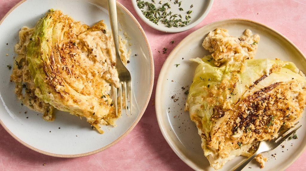 Caramelized Onion and Cabbage Gratin