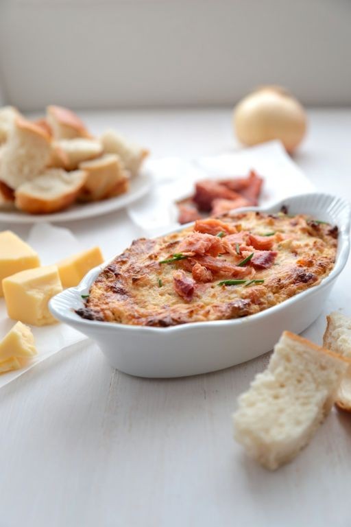 Caramelized Onion and Salmon Dip