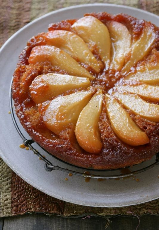 Caramelized Pear Upside-Down Cake