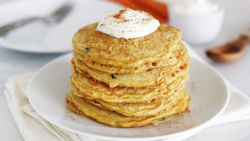Carrot Cake Bisquick Pancakes