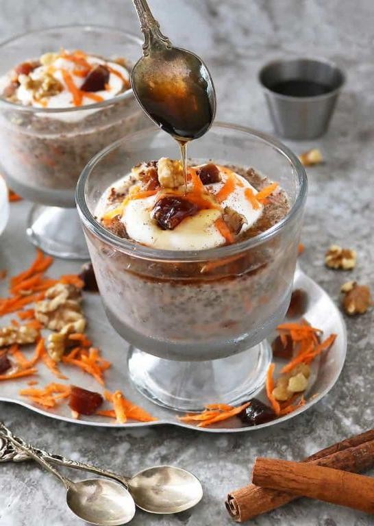 Carrot Cake Chia Bowl