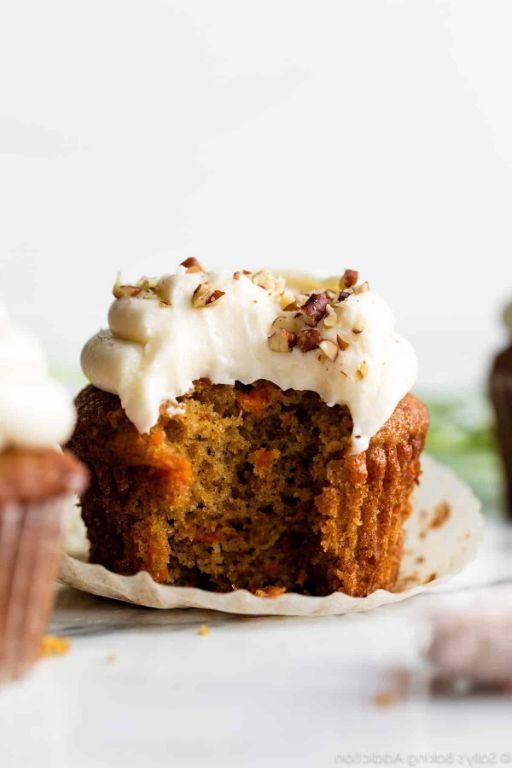 Carrot Cake Cupcakes with Cream Cheese Frosting