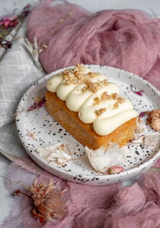 Carrot Cake Mini Loaves with Cream Cheese Frosting