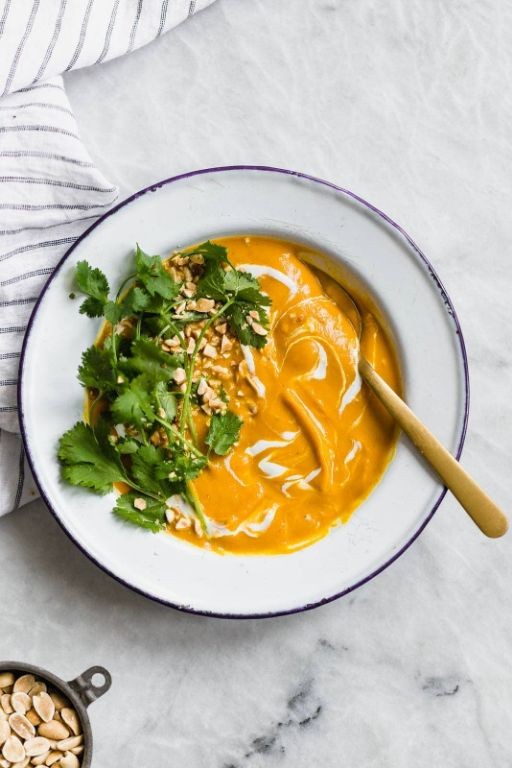 Carrot Ginger Soup with Turmeric
