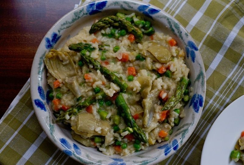 Carrot and Celery Risotto with Parmesan