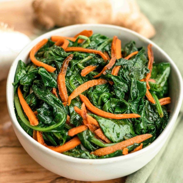 Carrot and Spinach Saute