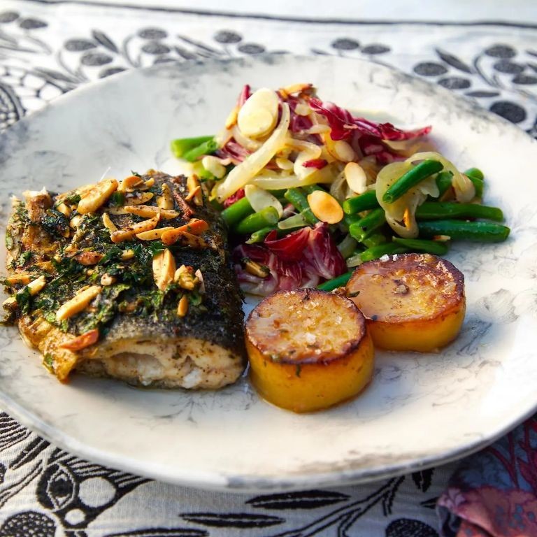 Cast Iron Skillet Trout with Almonds