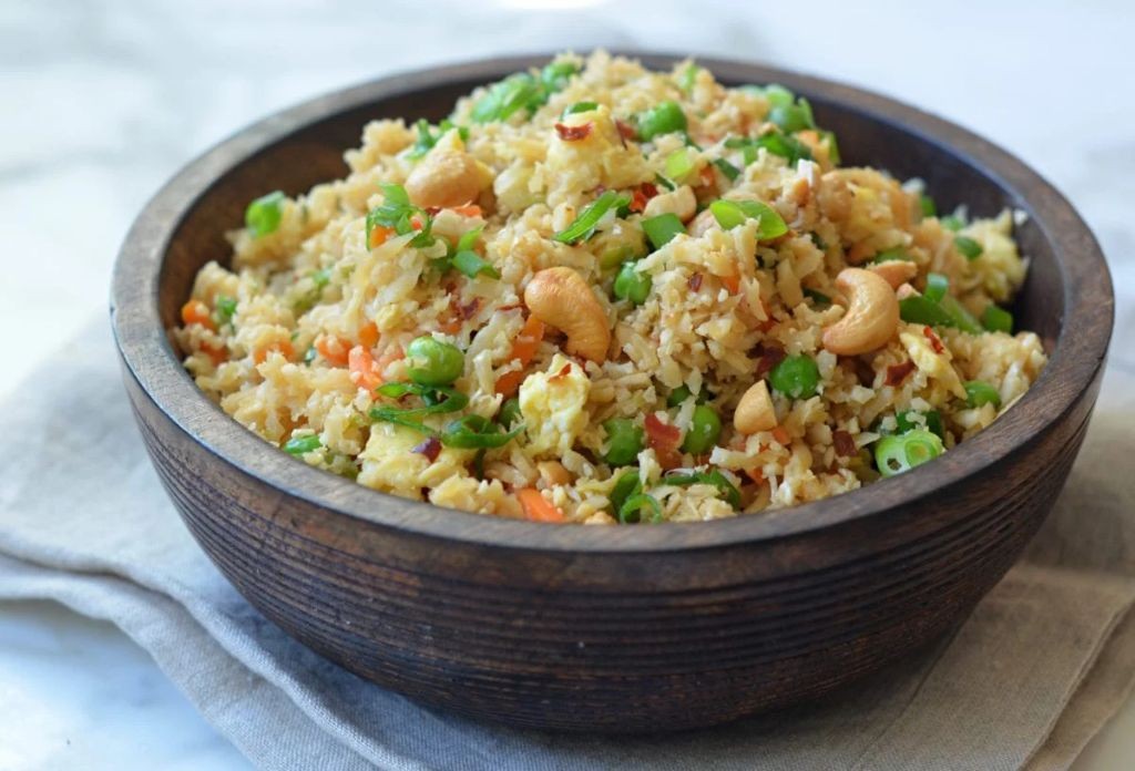 Cauliflower Fried Rice with Eggs and Scallions