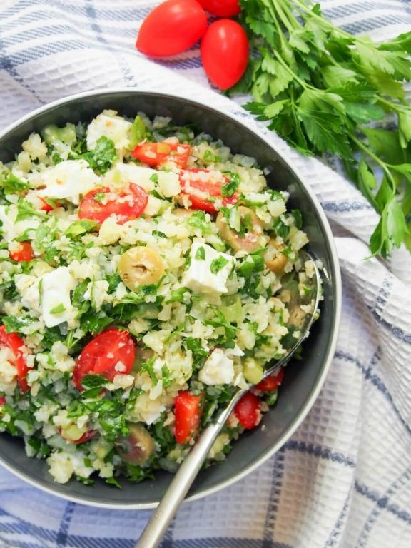 Cauliflower Rice Low Carb Salad