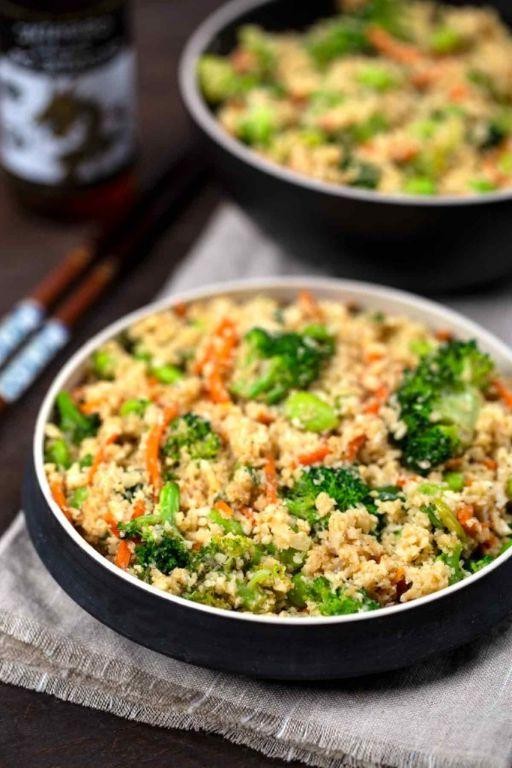 Cauliflower Rice Stir-Fry with Vegetables