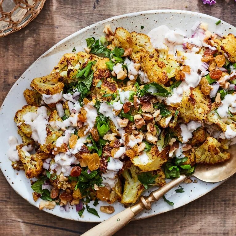 Cauliflower Salad with Tahini Dressing