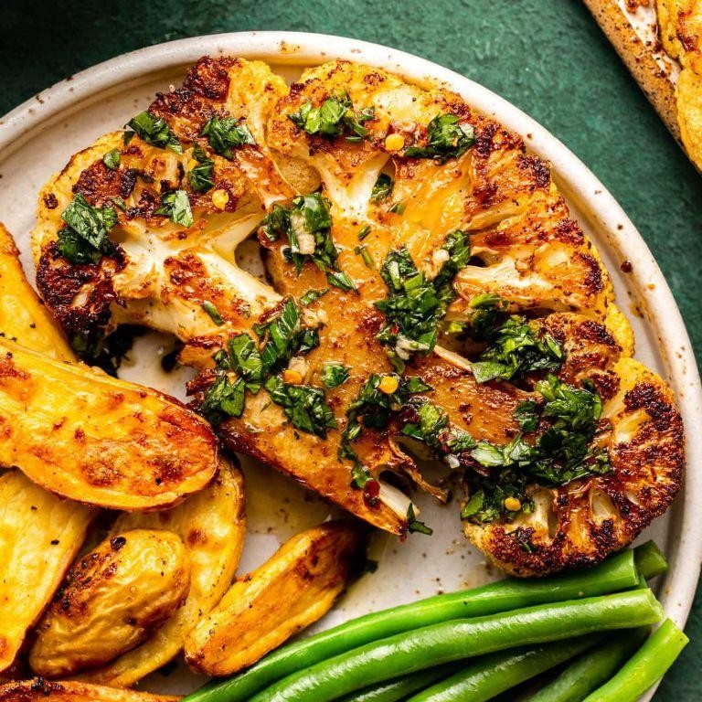 Cauliflower Steaks with Chimichurri
