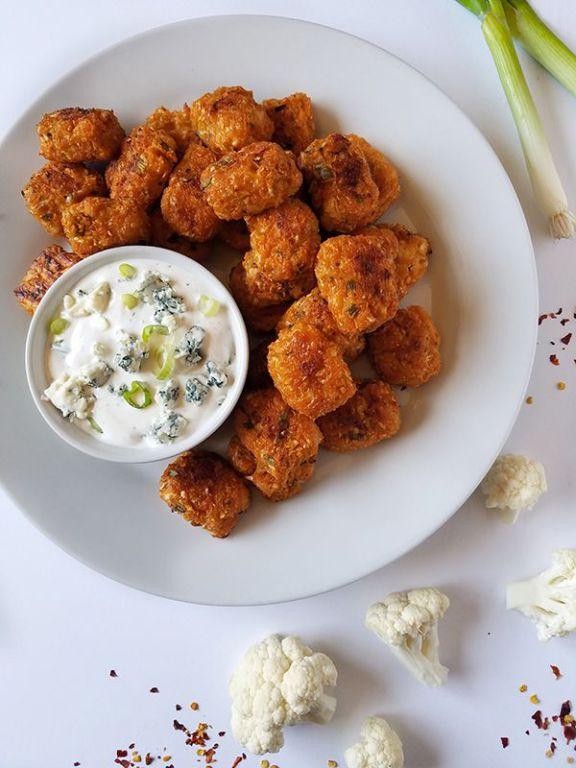 Cauliflower Tots with Dipping Sauce