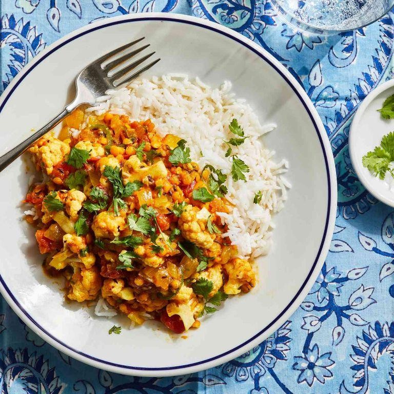 Cauliflower and Lentil Curry