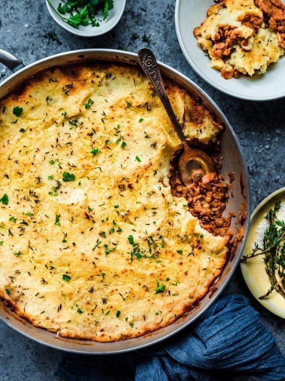Cauliflower and Lentil Shepherd’s Pie