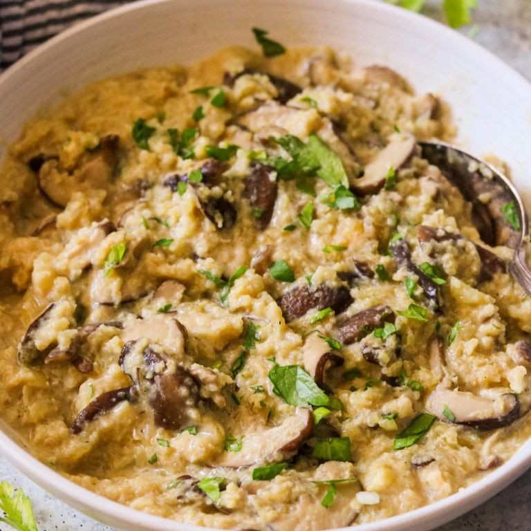 Cauliflower and Mushroom Risotto