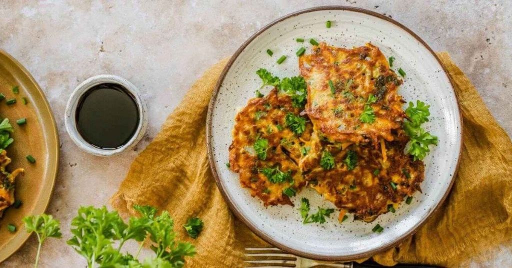 Celery and Carrot Pancakes with Herbs