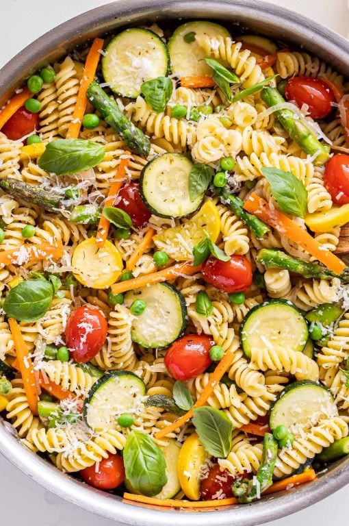 Celery and Carrot Pasta Primavera