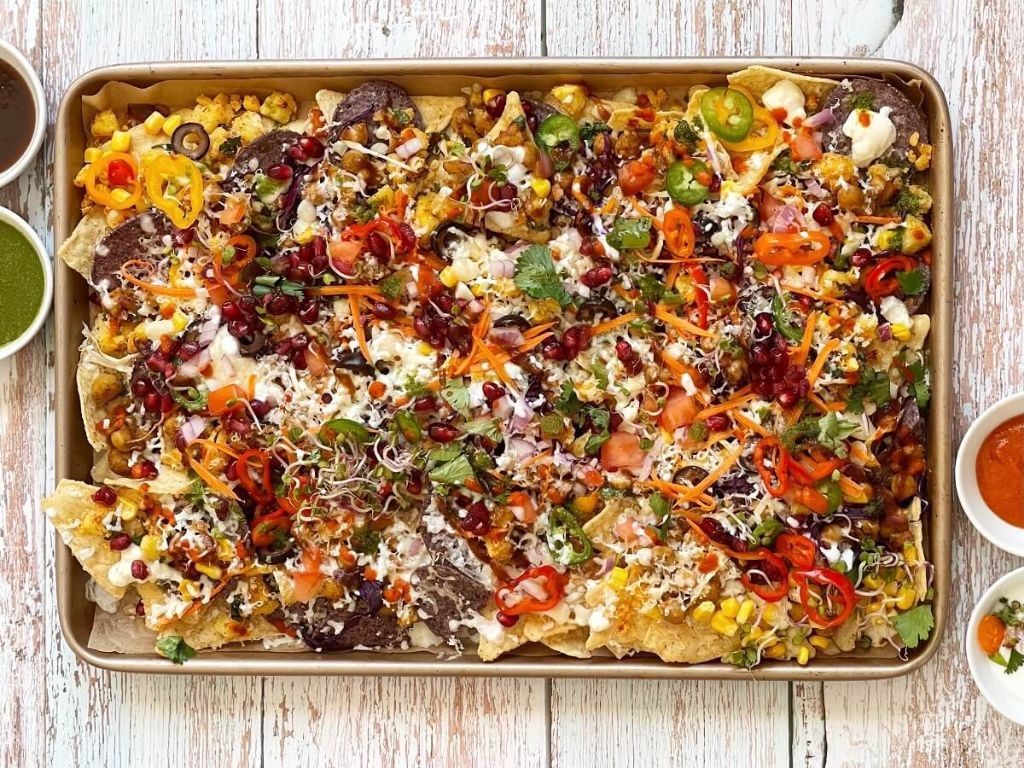 Chaat-Style Loaded Nachos