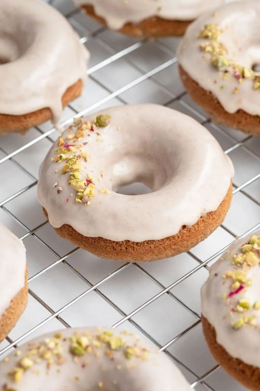 Chai Spiced Cake Donuts with a Sweet Glaze