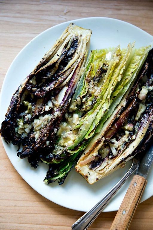 Charred Romaine Caesar Salad with Anchovy Dressing