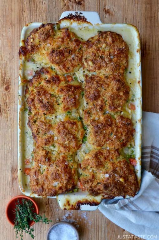 Cheddar Herb Turkey Pot Pie