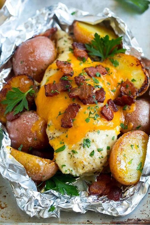 Cheesy Bacon Ranch Chicken Foil Pack