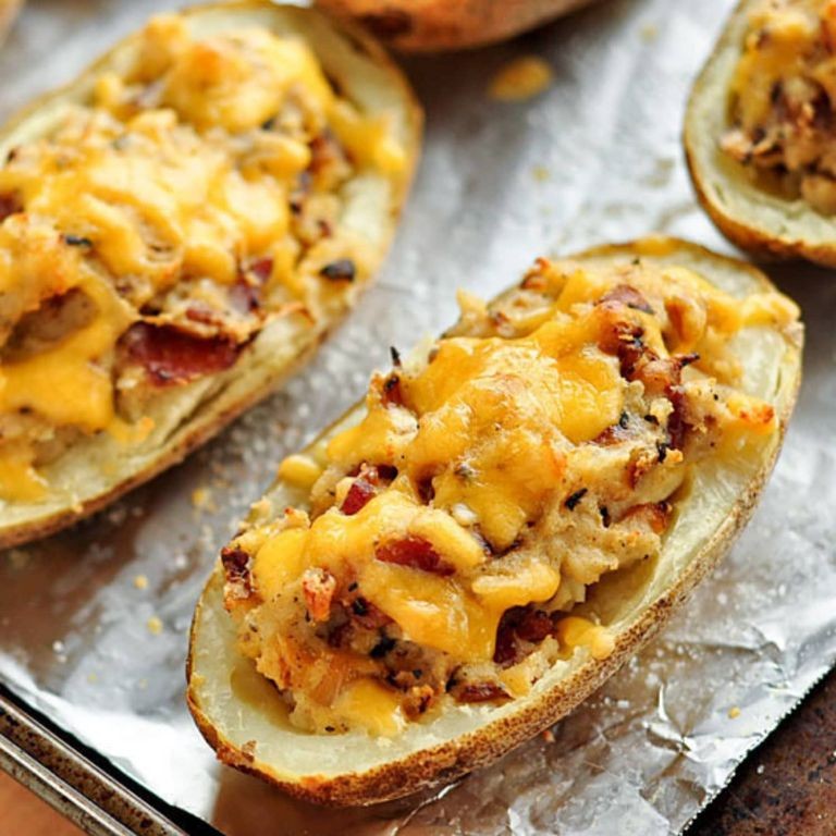 Cheesy Bacon Stuffed Potatoes