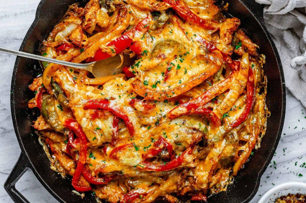 Cheesy Chicken Fajitas