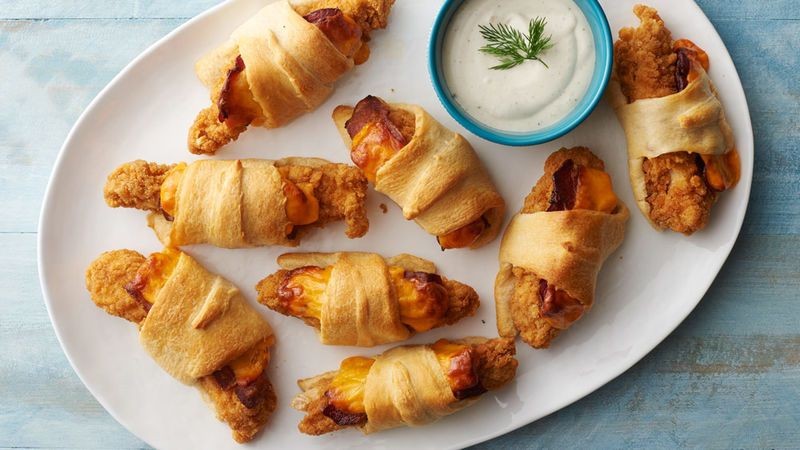 Cheesy Chicken and Bacon Crescent Rolls