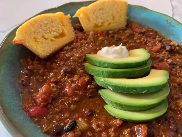 Cheesy Cornbread Taco Soup