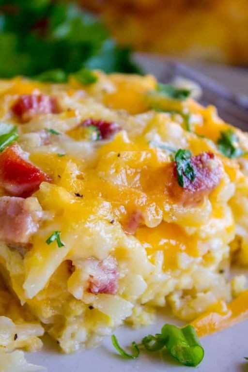 Cheesy Egg Hash Brown Casserole