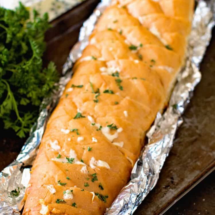 Cheesy Garlic Bread on the Grill
