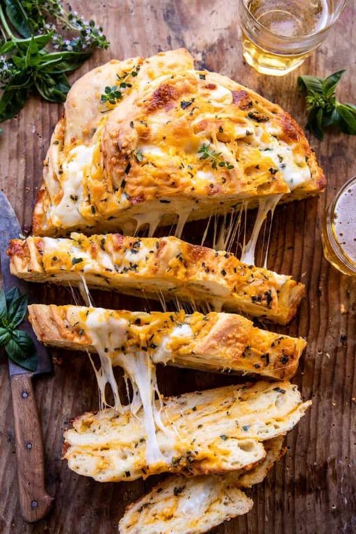 Cheesy Herb Garlic Mini Loaves