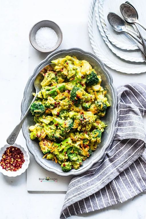 Cheesy Microwave Broccoli Casserole
