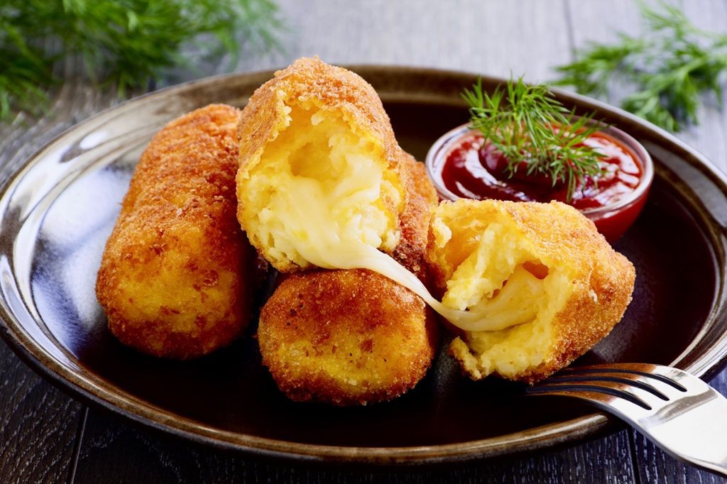 Cheesy Mini Potato Croquettes
