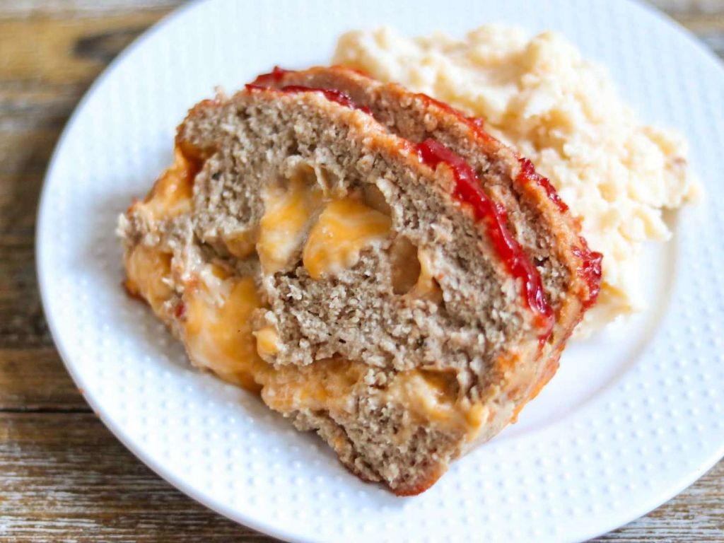Cheesy Turkey Meatloaf with Mozzarella and Parmesan
