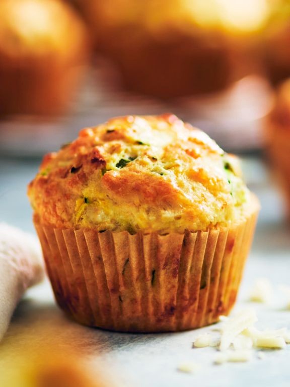 Cheesy Zucchini Muffins